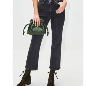 RE/DONE 70's Crop Boot Jeans in Stoned Noir Size 29 NWT